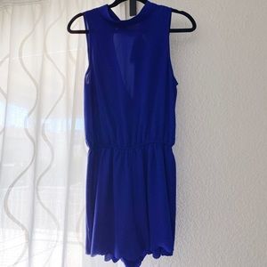 Vibrant Blue Light Weight Romper